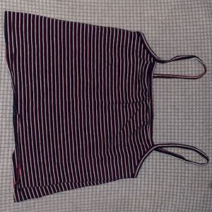 Red, white and blue crop top
